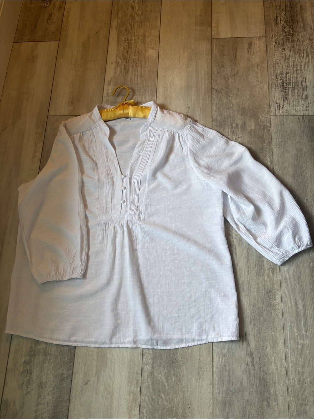 Counterparts White Peasant Tunic Blouse
